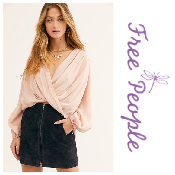 Free People Tops - NWT Free People Check It Out Wrap Top